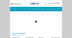 Desktop Screenshot of cipresa.com.mx