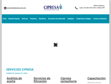 Tablet Screenshot of cipresa.com.mx